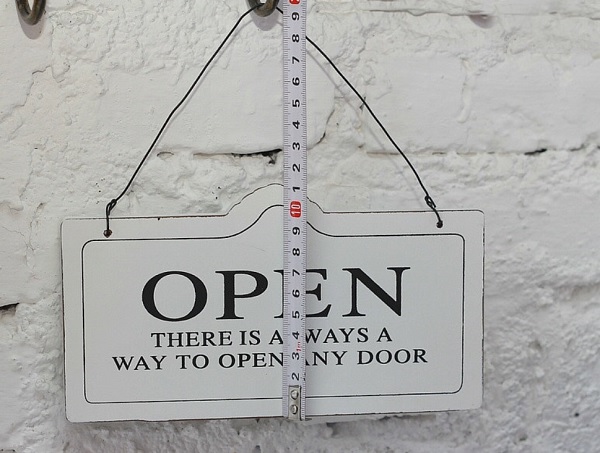 Bảng treo cửa open